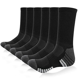 RUIXUE Mens Thermal Socks Thick Warm Winter Socks, Breathable Walking Crew Sock Outdoor Multi Performance Sock for Hiking Trekking Running (5 Pairs/6 Pairs)