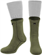 Military Warm Liners Boot Socks - Outdoor Tactical Hiking Sport - Polartec Fleece Winter Socks (X-Large, Green Khaki)