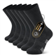 RUIXUE Mens Walking Socks, Merino Wool Hiking Socks for Men Women, Breathable Moisture Wicking Athletic Socks for Running Trainer Work Skiing and Outdoor Sports - 3 Pairs