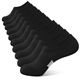 BUDERMMY Trainer Socks for Womens No Show Ankle Socks Invisible Non Slip Ladies Cotton Sports socks Low Cut Casual Socks Women 5 Pairs (UK, Numeric, 6, 8, Regular, Regular, Black)