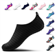 Steppli Water Shoes Beach Swim Aqua Wet Socks Yoga Quick-Dry Breathable Weitsuit Non Slip Lightweight Shoes for Men Women Black EU36/37=UK3/4