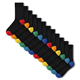 The Essentials Wardrobe Kids TEW 12 Pack H&T Ankle Socks - UK 9-12/EU 27-31 - Black