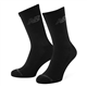 New Balance Unisex 3 Pack Crew Socks, Black, L UK