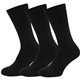 FRESHLOOKIN 3 Pairs Men Thermal Warm Soft Brushed Comfortable Breathable Casual Walking Hiking Trekking Athletic Thick Winter Boot Socks Black 6-11