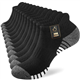 SockWaddles Running Socks Cushioned Ankle Trainer Socks for Men Women Cotton Low Cut Breathable Athletic Sports Socks (6 Pairs) Black 9-12