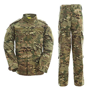 QMFIVE Tactical Suit, Men’s Camouflage Camo Combat BDU Jacket Shirt & Trousers Uniform War Game Army Military Paintball Airsoft Hunting Shooting Camo (MC-NOBELT, M)