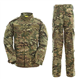 QMFIVE Tactical Suit, Men’s Camouflage Camo Combat BDU Jacket Shirt & Trousers Uniform War Game Army Military Paintball Airsoft Hunting Shooting Camo (MC-NOBELT, M)