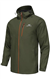 NORDIC OUTLAND Mens Lightweight Hooded Waterproof Rain Jacket Breathable Raincoat Shell for Outdoor Mountain Hiking, Army Green, XXL