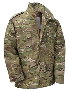M65 Military Field Jacket With Removable Quilted Inner Liner-Multi Camouflage (L)