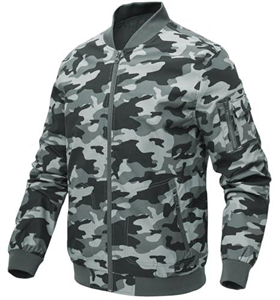 Gopune Men's Windproof Bomber Jackets Lightweight Running Windbreaker Outdoor Golf Fashion Coat Camoflage,S