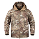 Ketamyy Mens Camo Tactical Coat Hooded Autumn Winter Outdoor Army Military Softshell Fleece Lined Waterproof Windproof Warm Hunting Hiking Jacket CP L