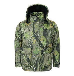 Men's Camo Jacket | Camouflage Jacket Ideal For Outdoor Sports | Fishing Jacket | Hunting Jacket | Camo Coat Removable Hood | Cartridge Pocket (UK, Alpha, 5XL, Regular, Regular, God's Country Camo)