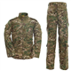 LANBAOSI Men's Tactical Jacket and Combat Trousers Set Camo Woodland Hunting ACU Military Uniform, Cp, M