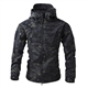 Mymyguoe Men's Tactical Camouflage Softshell Jacket Military Functional Jacket Outdoor Hiking Hunting Jackets Coat Hiking Hunting Coat Outdoor Jacket Breathable Hiking Jacket Windbreaker Coat, CE3, L