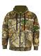 LABEL APPAREL Men's Jungle Print Full Zip Hooded Jacket Quilted Fleece Lined Hoodie - Camouflage Thick Hoodie with Pockets M-5XL