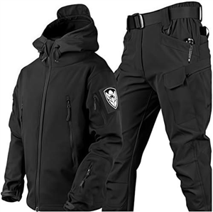 VBVARV Men Tactical Uniforms Military Waterproof Army Combat Suit Sets Camouflage Softshell Jacket Pants Hunt Clothes,A,3XL