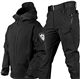 VBVARV Men Tactical Uniforms Military Waterproof Army Combat Suit Sets Camouflage Softshell Jacket Pants Hunt Clothes,A,3XL