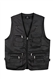 LIZZIE JACOBS New Men's Cotton Rich Waistcoat Jacket Multi Pocket Vest Outdoor Fishing Camping Activewear Sleeveless Traveling Photography Hiking Hunting Tactical Outerwear Gilet (XX-Large, Black)
