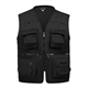 AOTORR Men’s Fishing Vest Casual Outdoor Work Safari Fishing Photo Cargo Vest Summer Jacket With Multi Pockets Black XL