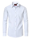 DEMEANOR Dress Shirts for Men Long Sleeve Mens Dress Shirts Cotton Regular Non Iron Formal Shirts for Men Dress Shirt