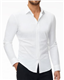DEMEANOR Stretch Dress Shirts for Men Long Sleeve Mens Dress Shirts Muscle fit Mens Casual Non Iron Shirts Formal Slim fit Shirts for Men