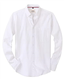 J.VER Men's White Oxford Shirt Long Sleeve Regular Fit Casual Plain Button Down Smart Dress Shirts for Men Adult with Pocket XXL