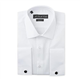 MrDoubleCollar Double Cuff Formal Dress Shirts Slim Fit Include Metal Cufflinks Long Sleeve (Small, White)