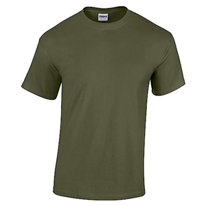 Olive/Army Green Boys Girls Childrens Kids Unisex Plain T-Shirt Tee Shirt 100% Cotton School P.e. Ages 1 2 3 4 5 6 7 8 9 10 11 12 13 14 15 (Bulk Orders Welcome)