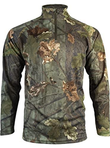 JACK PYKE Quick Wick Armour Long Sleeve Top - Quick-Dry, Lightweight, Breathable Wicking Mesh Fabric T-Shirt for Hiking, Training & Outdoor Activities - English Oak Evolution Large