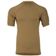 Highlander Combat Tactical T-Shirt Stretch Cotton Pockets on Sleeve Coyote Tan (Medium)