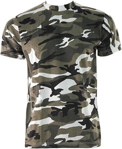 Mens Crew Neck Digital Camouflage Military Hunting T-Shirt Adults Short Sleeve Casual Camo Print Army Shirts Breathable Summer Tactical top (UK, Alpha, XXL, Regular, Regular, White Camouflage)