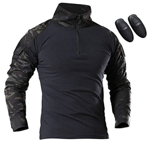 Airsoft Clothing Paintball BDU Long Sleeve Shirt Tactical Camo Combat Shirts with Elbow Pads