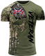 UK Army British Veteran Combat Military Camouflage T-Shirt Regular Fit Short Sleeve Size XL Olive (as8, Alpha, x_l, Regular, Regular)