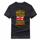 I'm A Grumpy Old British Armed Forces Veteran T-Shirt, UK Flag Army War Gift Top Black, XL