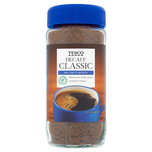 Tesco Classic Decaffeinated Coffee 200G