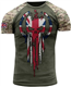 UK Army British Veteran T-Shirt Combat Military Camouflage T Shirt Regular Fit Short Sleeve Size 2XS -4XL Dark Olive UK07 (UK07, UK, Alpha, XL, Regular, Regular)