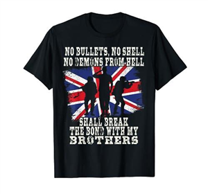 Army Soldier Veteran Union Jack Flag UK British Armed Forces T-Shirt