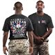 Purple Print House I am A Veteran T Shirt Mens - Ex British Armed Forces Marine Navy Air Force Gift for Him Birthday Christmas - Union Jack Flag Top Grandad Dad, XL, Black