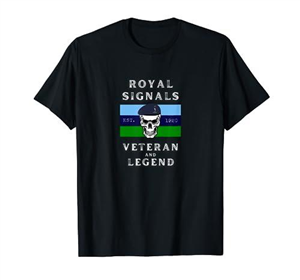Royal Signals Clothing Veteran and Legend. T-Shirt
