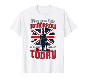 Memorial Day Remember Veterans UK Soldier Patriotic Military T-Shirt