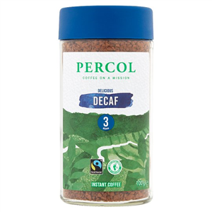 Percol Fair Trade Decaffeinated Instant Coffee 100G