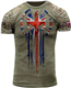 British Veteran UK Army Men's Fashion Printed Tee Top Casual Print T-Shirt UK10 (UK, Alpha, L, Regular, Regular, UK10)