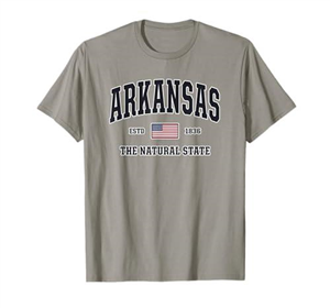 Arkansas T-Shirt, Patriotic American Flag Veteran Gifts USA T-Shirt