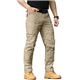 CARWORNIC Men’s Tactical Trousers Outdoor Hiking Pants for Men Rip-Stop Combat Cargo Pants Lightweight Military Pants Waterproof Fishing Work Camping Pants with Multi Pockets Khaki