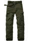 Faysfad Men's Cargo Trousers Combat Military Tactical Cotton Work Pants with Multiple Pockets(6325,Amy Green,32)
