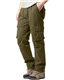 YAOHUOLE Cargo Trousers for Men UK Combat Work Pants Baggy Cargo Joggers Trousers Military Cargos Pants Multipack Khaki L