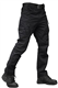 TACVASEN Military Trousers Mens Tactical Outdoor Hiking Pants Walking Work Cargo Trousers Black,40
