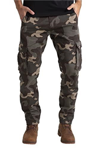 westAce Mens Military Cargo Trousers Army Camo Work Wear Combat Safety Cargo Utility 6 Pocket Cargo Full Pants Size 32-44 (Jungle Camo, 32W / 32L)
