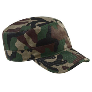 Beechfield Camouflage Army Cap Choice of Colours - Green - One Size