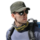 Pyrafox Mens Waterproof Flat Top Army Cap, Short Brim Outdoor Breathable Military Cap, Adjustable Classic Navy Hat, Baseball Cap Army Green